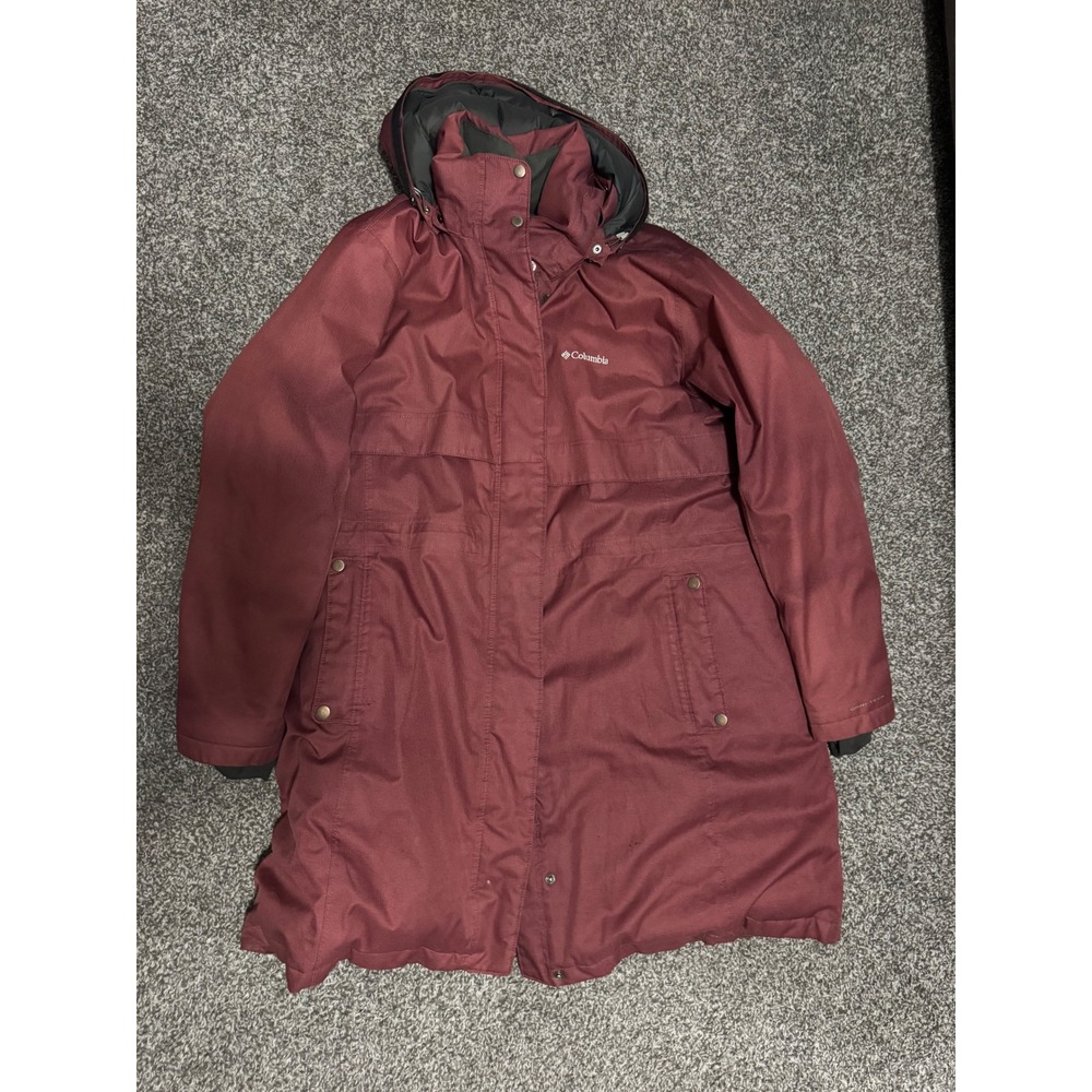 Columbia Apres Arson II Down Parka Omni-Heat Burgundy 3X XW0463 Plus Size